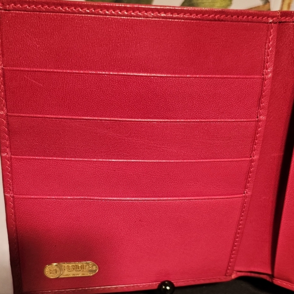 Vintage Fendi Leopard Print Canvas/Leather Kisslock Bifold Wallet & Dust Bag - Picture 12 of 16